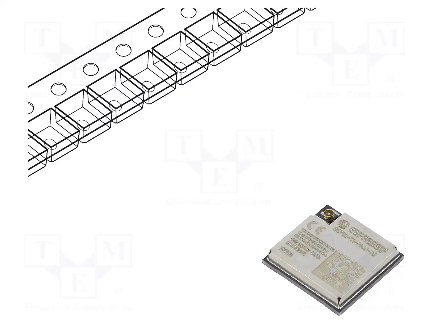ESPRESSIF ESP32-C3-MINI-1U-N4 — Модули IoT (WiFi/Bluetooth)