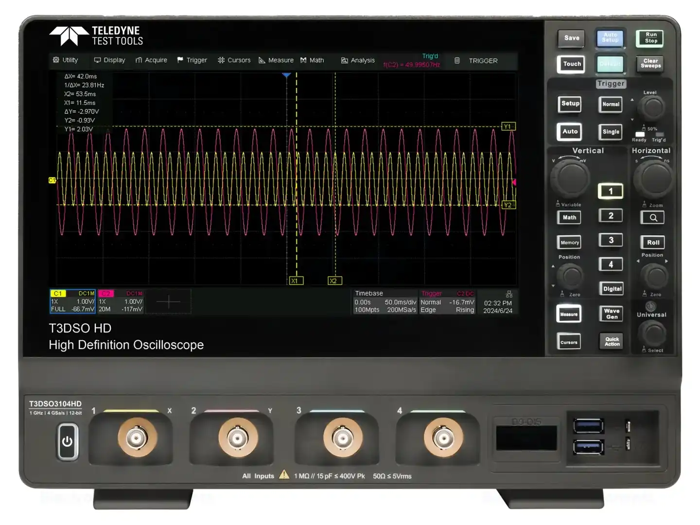TELEDYNE LECROY T3DSO3054HD PROMO1 — Осциллоскопы цифровые