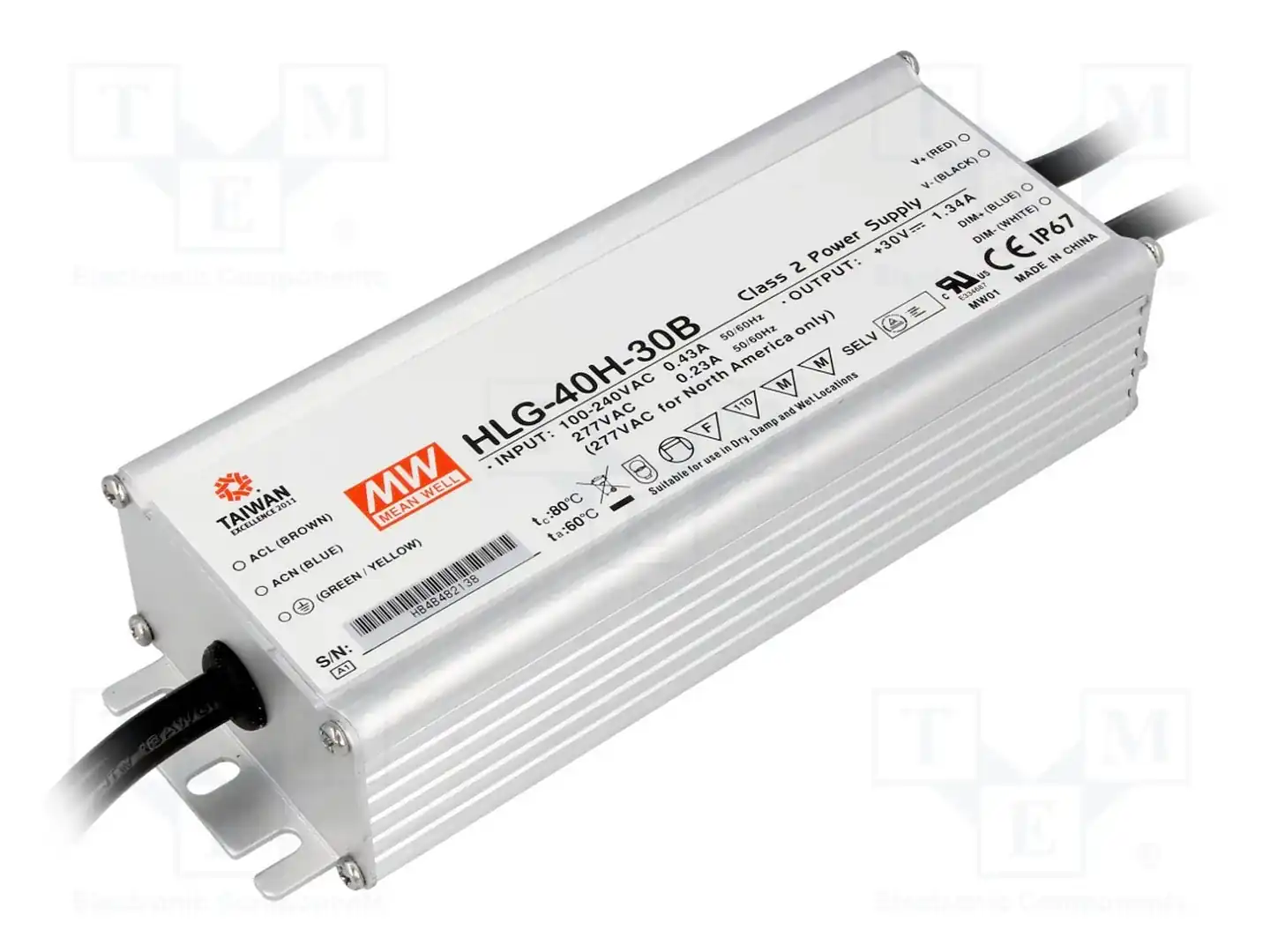 MEAN WELL HLG-40H-30B — Блоки питания для LED
