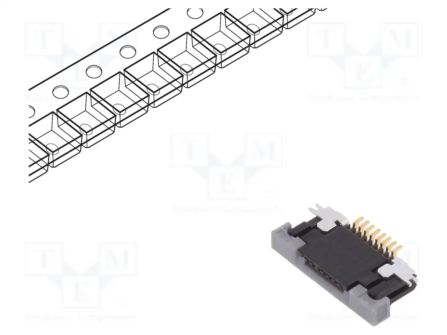 AMPHENOL COMMUNICATIONS SOLUTIONS SFV8R-3STBE1HLF — Разъeмы FFC/FPC растр 0,5мм
