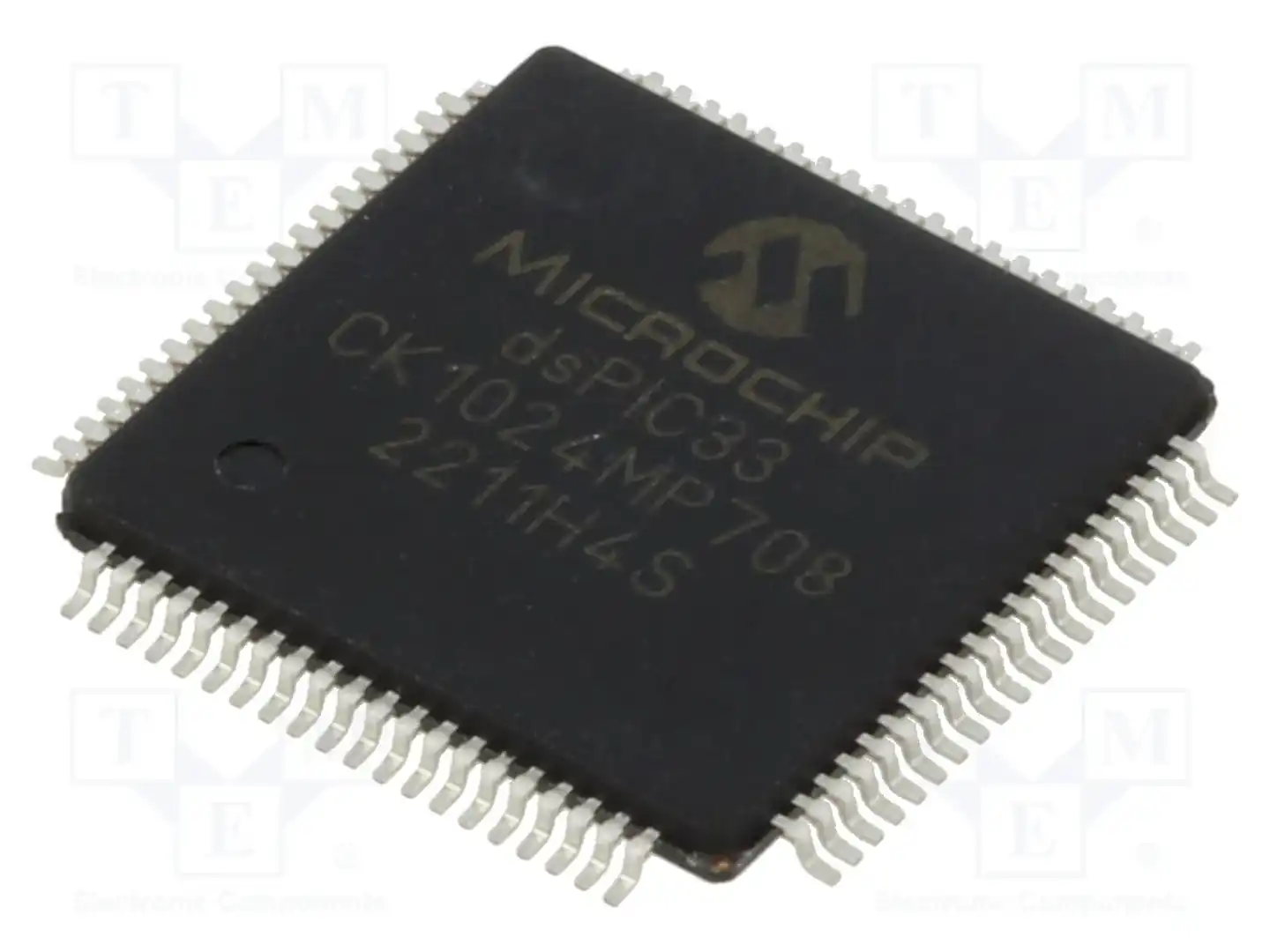 Microchip Technology DSPIC33CK1024MP708-E/PT — Линейка dsPIC 16-bit