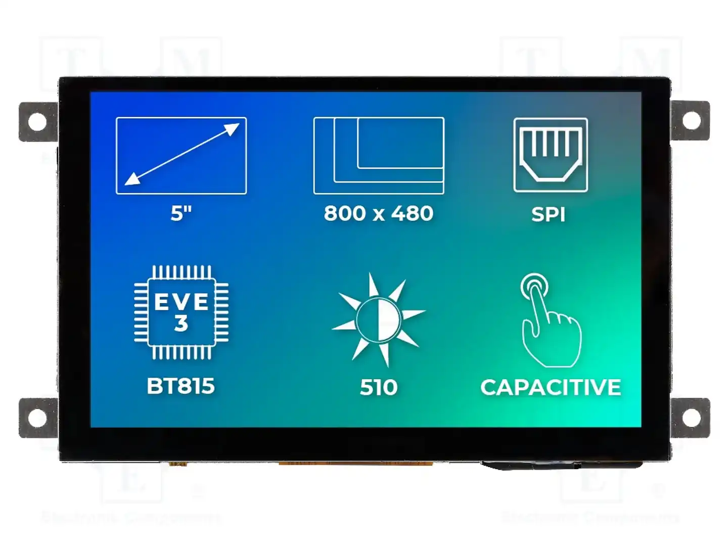 Riverdi SM-RVT50AQBFWC00 — Интеллигентные дисплеи