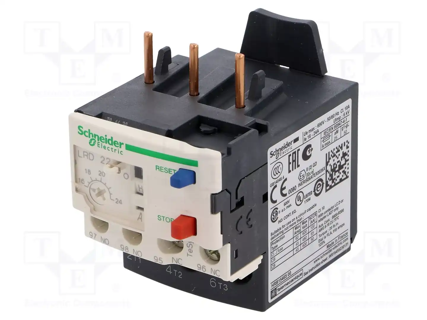 SCHNEIDER ELECTRIC LRD22 — Контакторы - дополнительное оборудование