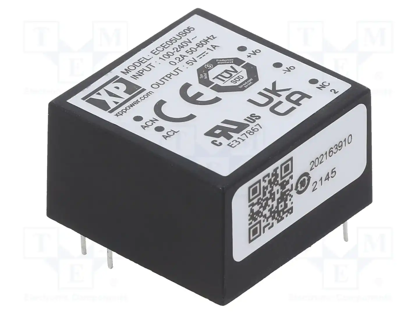 XP POWER ECE05US05 — Преобразователи AC/DC для PCB