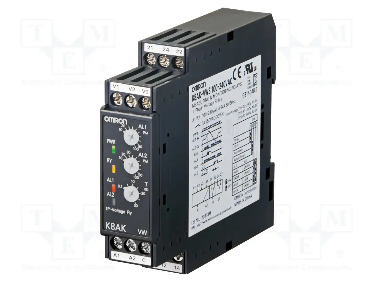 OMRON K8AK-VW2 100-240VAC — Контрольные реле