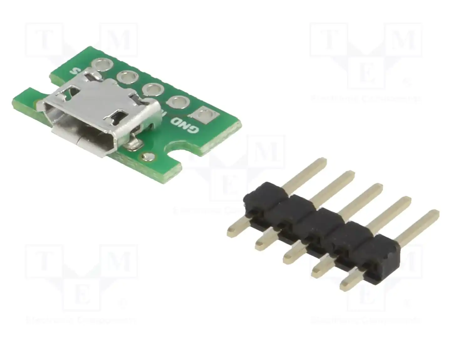 POLOLU USB MICRO-B CONNECTOR BREAKOUT BOARD — Модули разъемов
