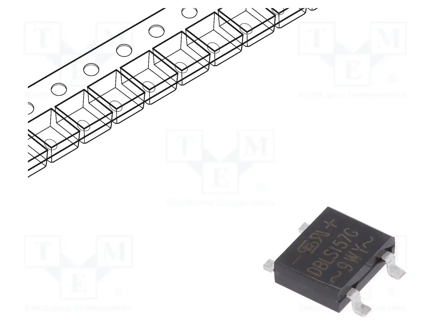 TAIWAN SEMICONDUCTOR DBLS157G RD — Однофазные мосты диодные SMD/THT