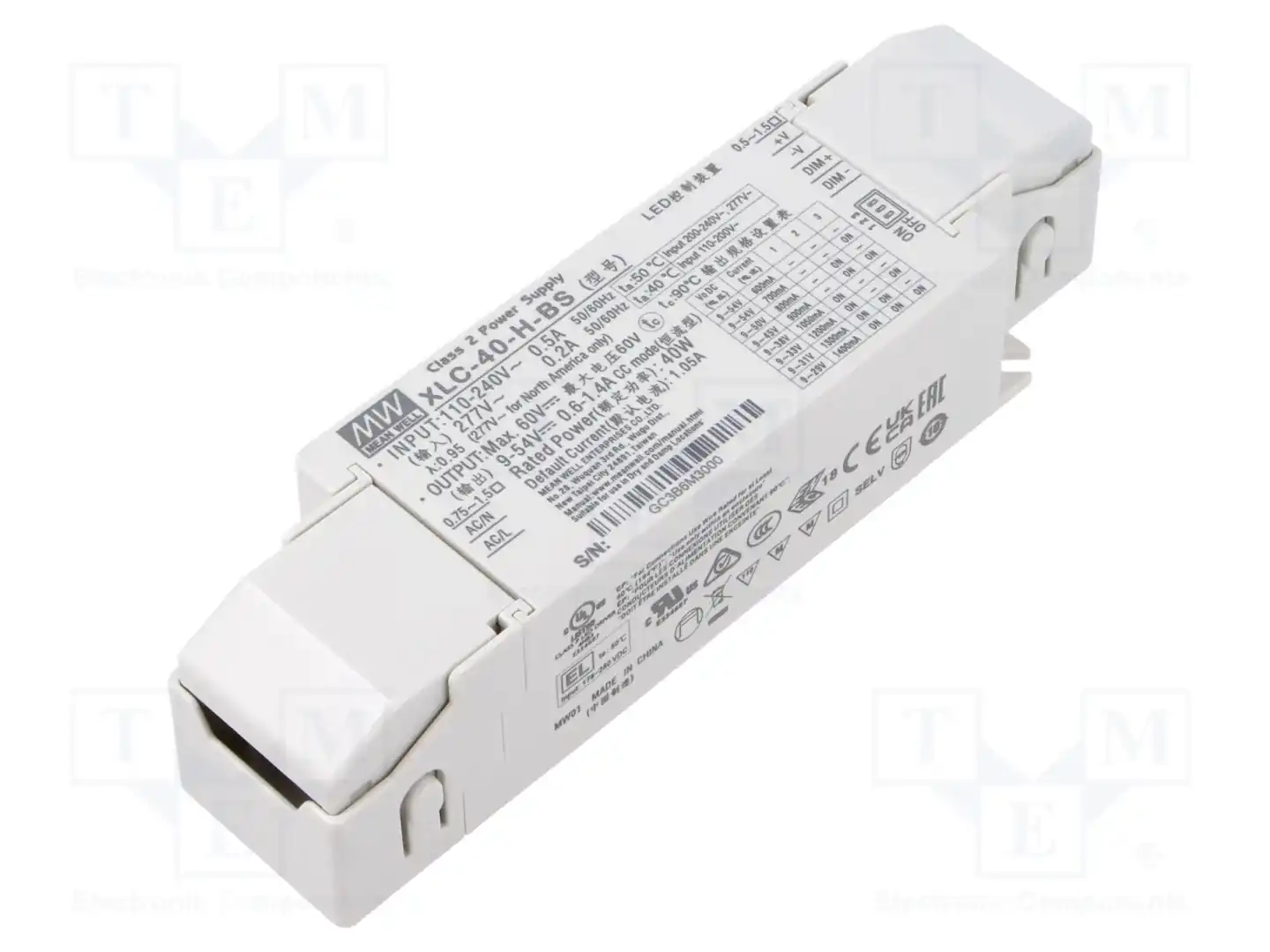 MEAN WELL XLC-40-H-BS — Блоки питания для LED