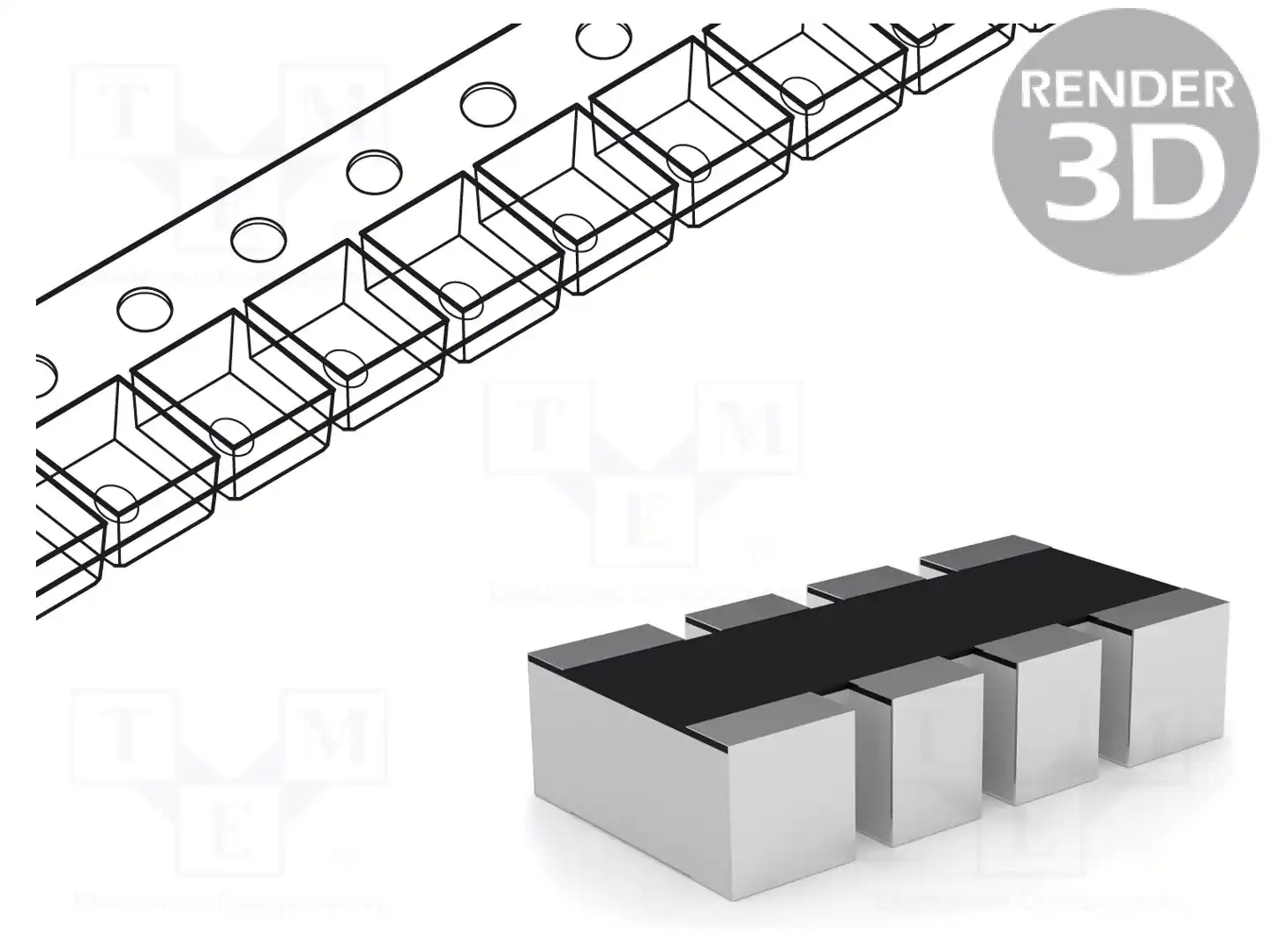YAGEO YC124-FR-0710KL — Резисторные сборки