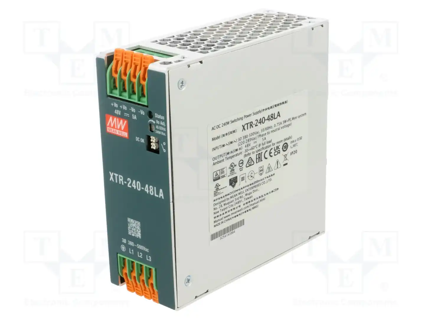 MEAN WELL XTR-240-48LA — Блоки питания на DIN-рейку