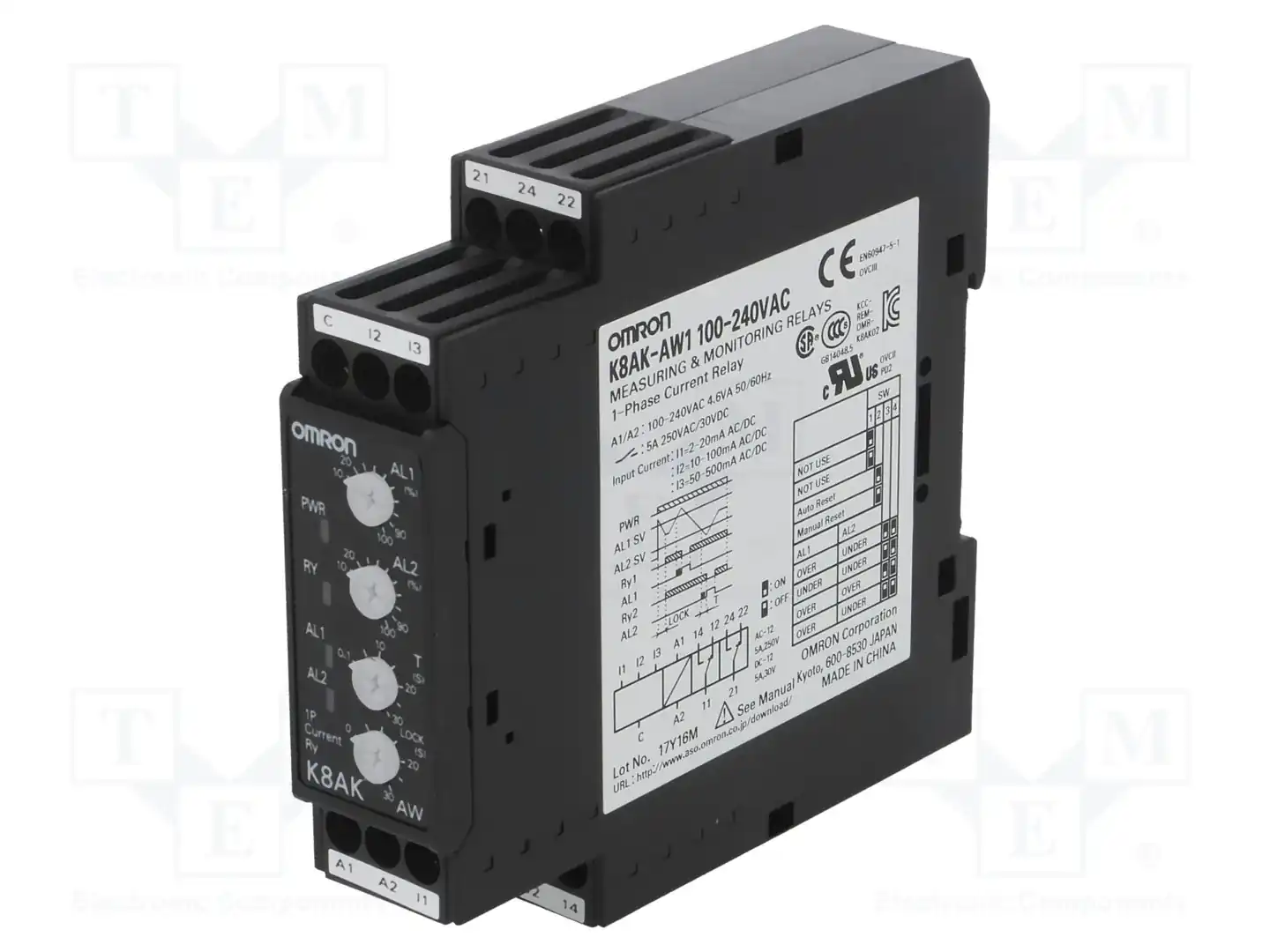 OMRON K8AK-AW1 100-240VAC — Контрольные реле