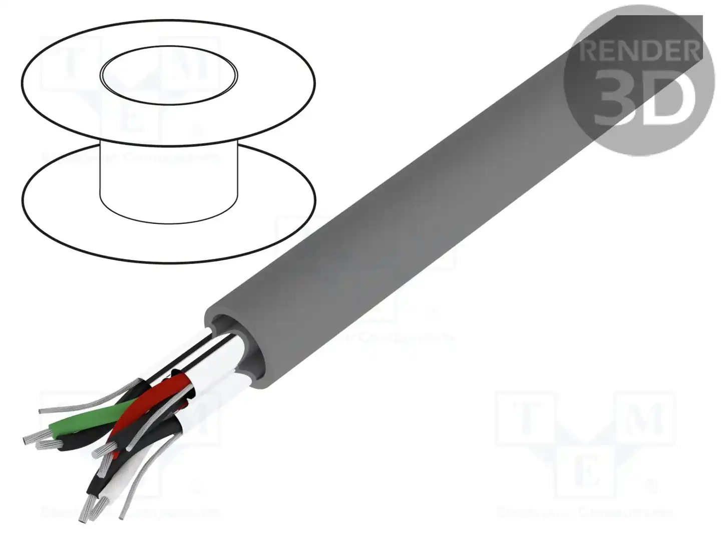ALPHA WIRE 6073C SL005 — Провода многожильные экранированные