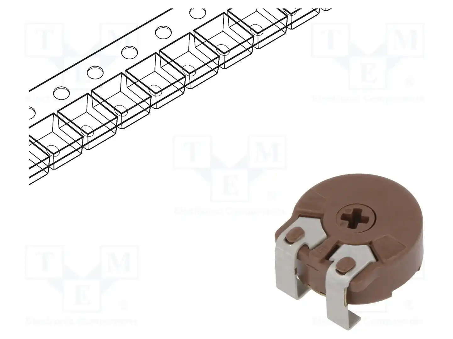 PIHER PSC10KV50-503A0505 — Потенциометры SMD однооборотные