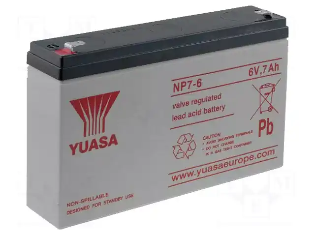 YUASA NP7-6 — Аккумуляторы кислотные