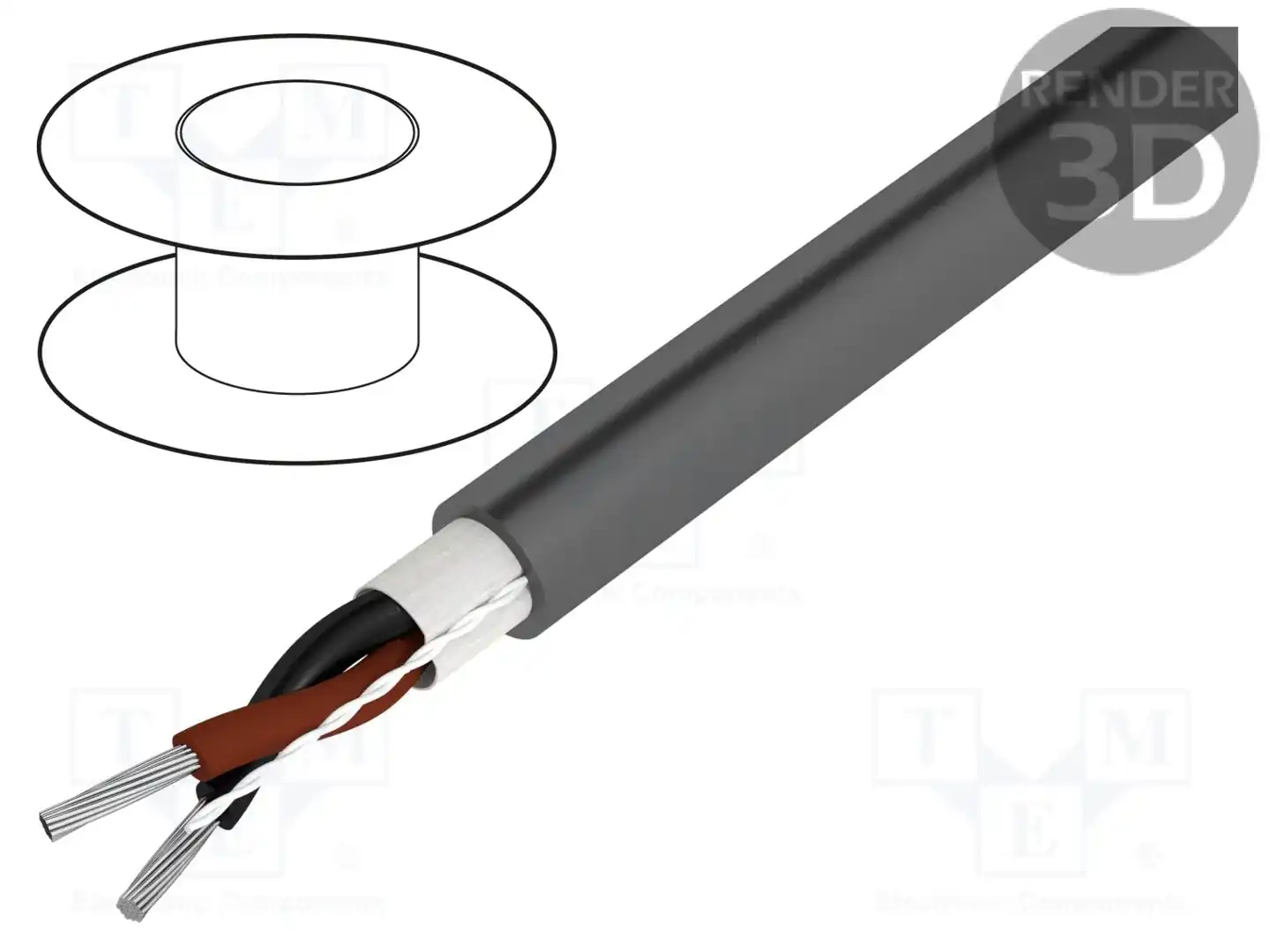 ALPHA WIRE 5002C SL005 — Провода многожильные неекранированные