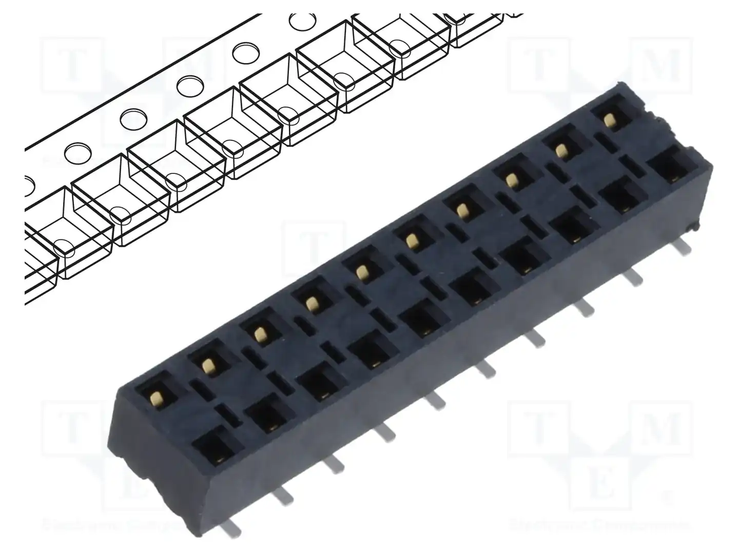 SAMTEC HLE-110-02-L-DV-BE-A-K-TR — Разъeмы пластина - пластина