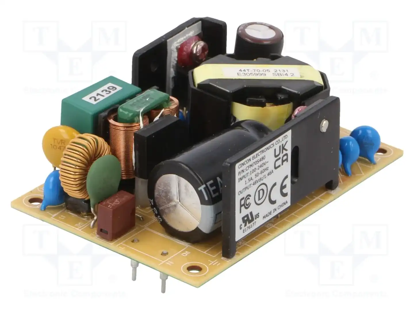 CINCON CFM70S480-P — Преобразователи AC/DC для PCB