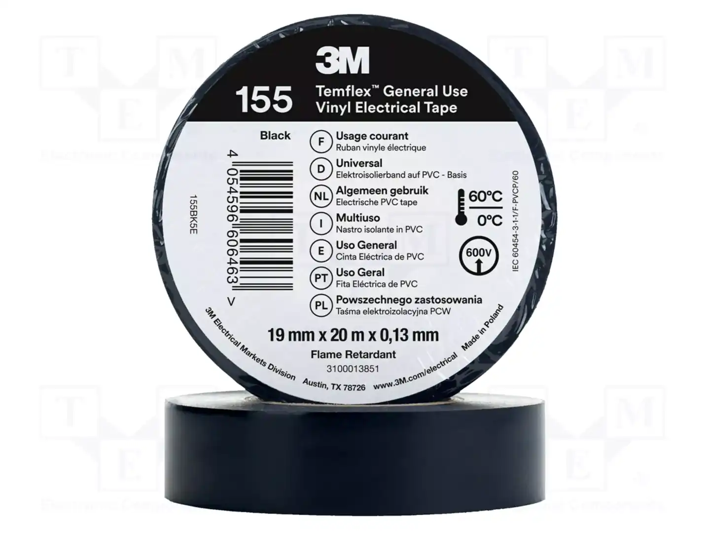3M 155BK5E TEMFLEX — Ленты изоляционные