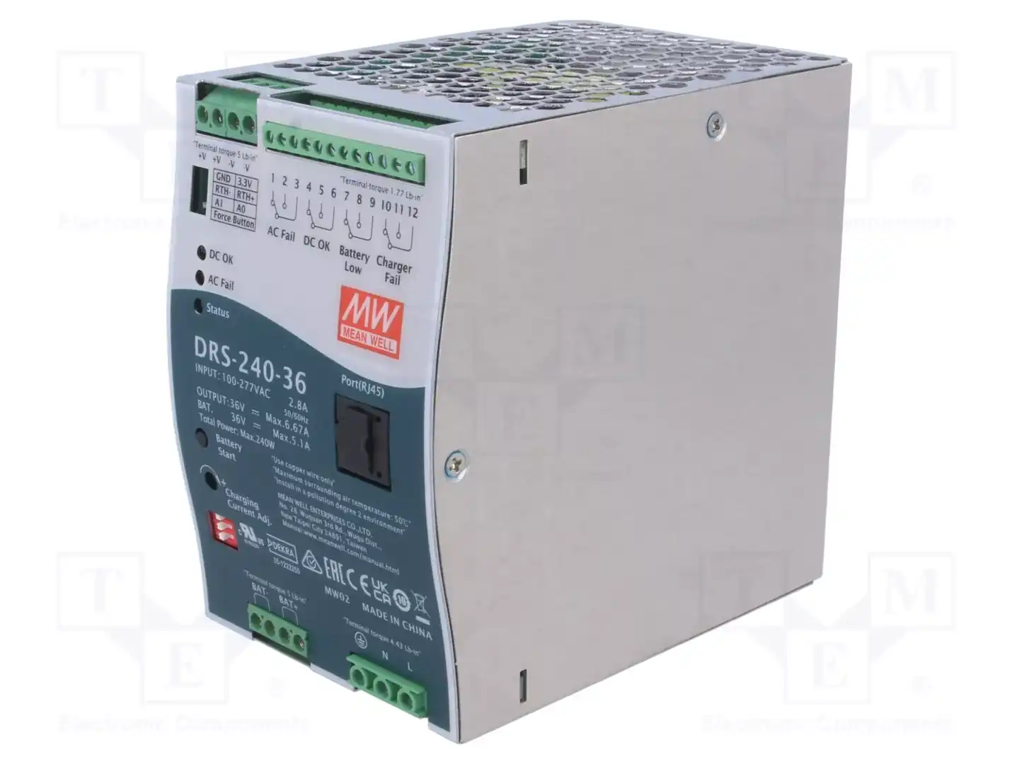 MEAN WELL DRS-240-36 — Блоки питания на DIN-рейку