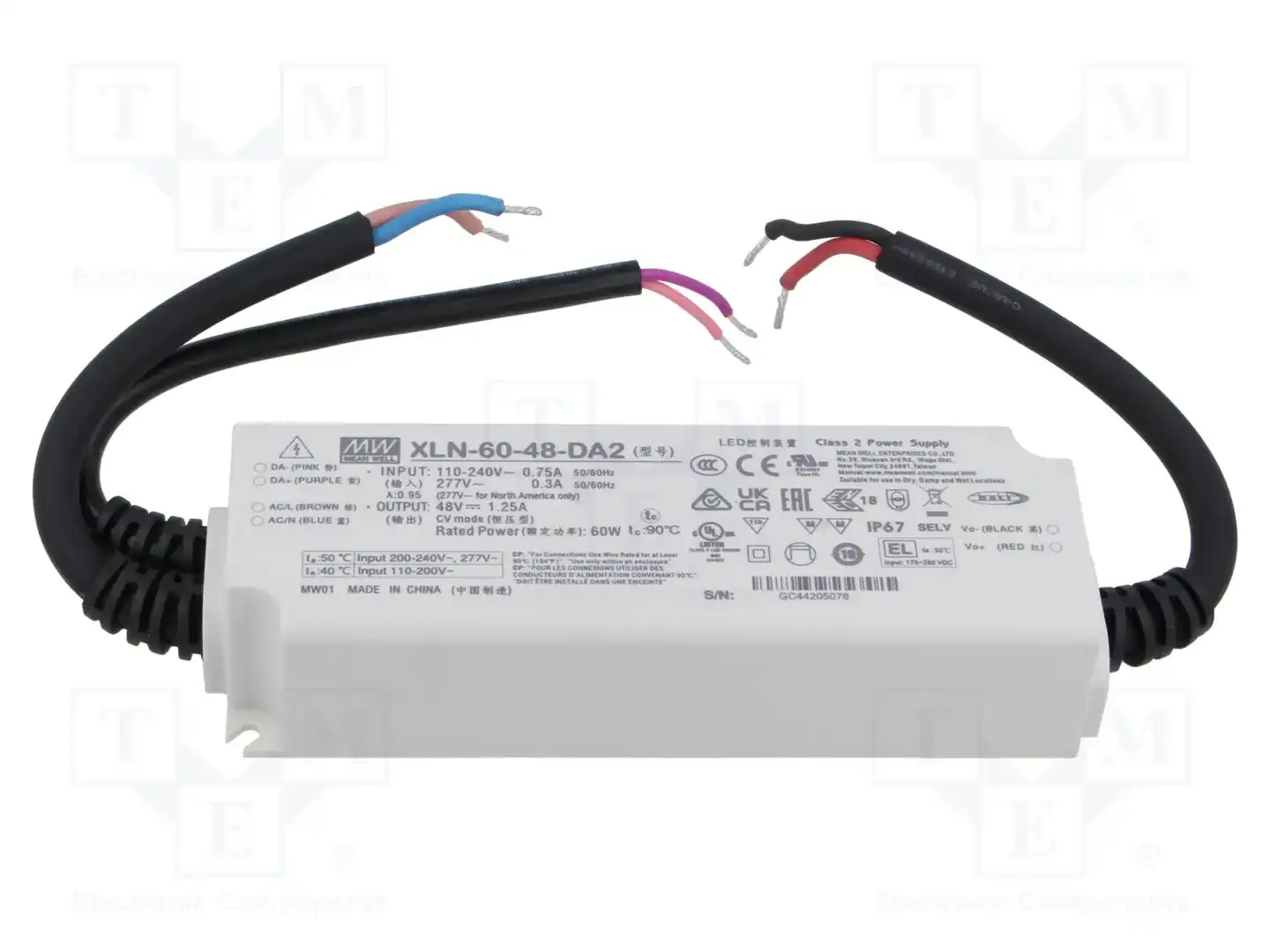 MEAN WELL XLN-60-48-DA2 — Блоки питания для LED