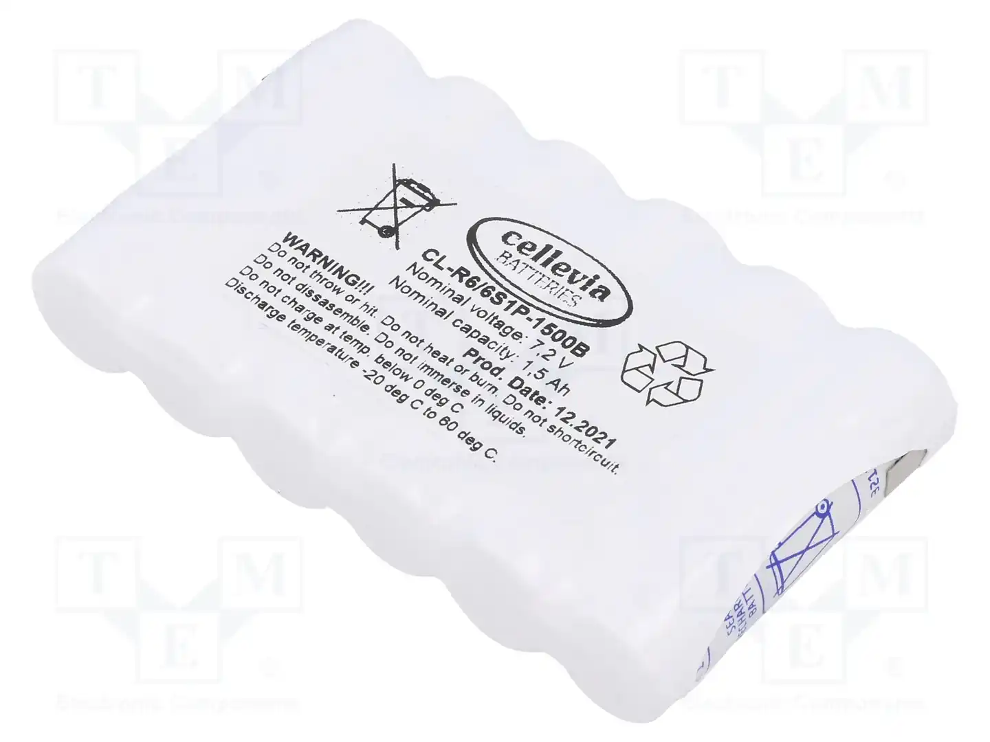 CELLEVIA BATTERIES CL-R6/6S1P-1500B — Аккумуляторы