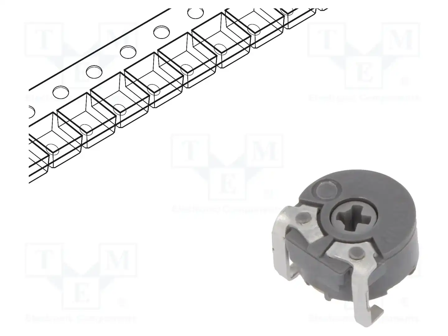 PIHER PS6KV55-103A3030-I- — Потенциометры SMD однооборотные