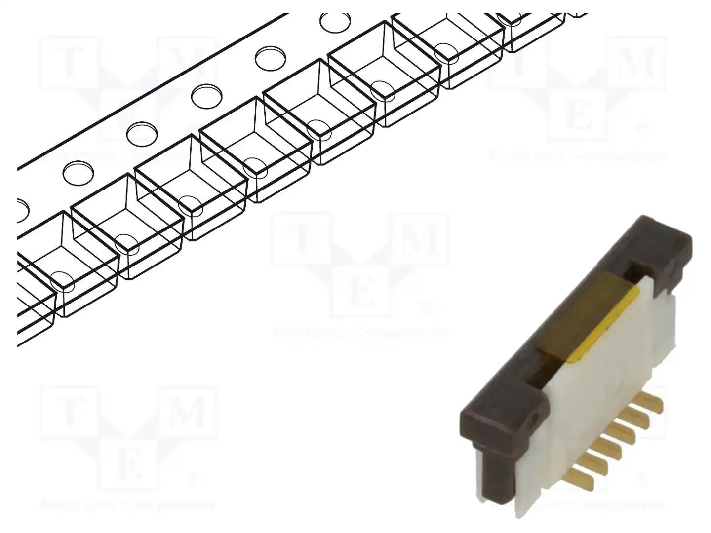 GCT FFC3A20-06-G — Разъeмы FFC/FPC растр 1,00мм