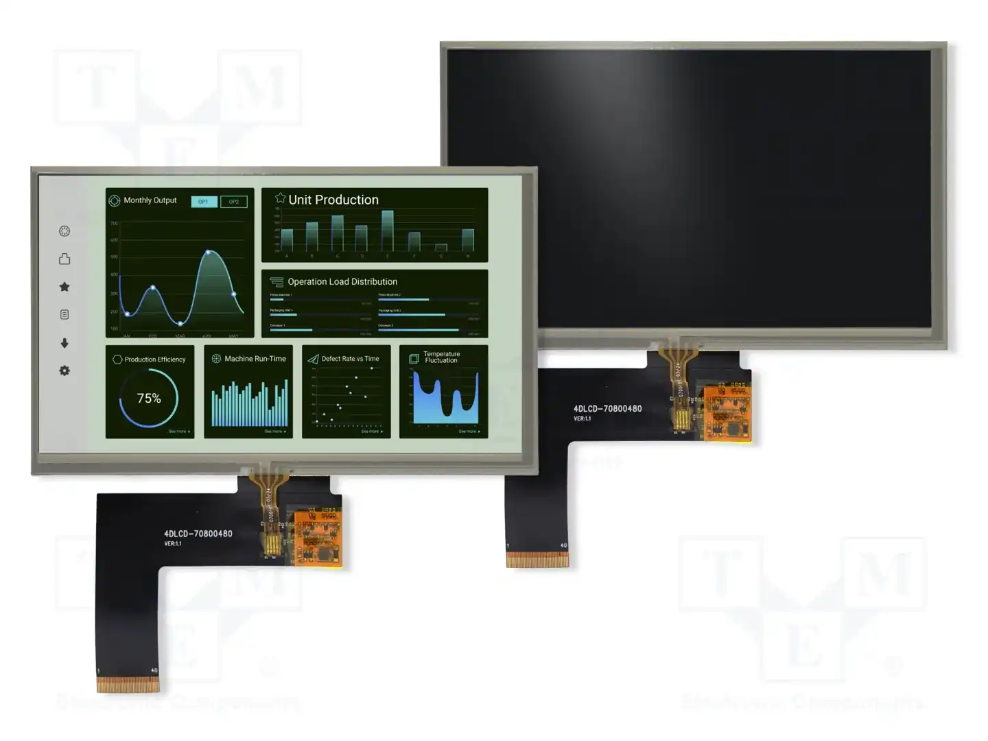 4D LCD 4DLCD-70-800-480-RT-NM-403-R — Дисплеи TFT