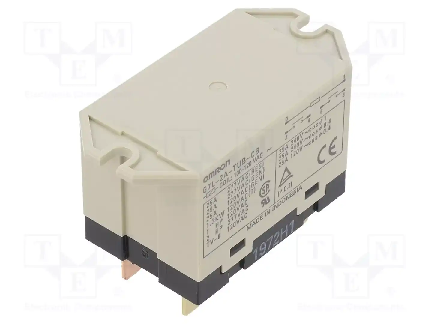 OMRON Electronic Components G7L-2A-TUB-CB 100/120VAC — Электромагнитное реле мощности