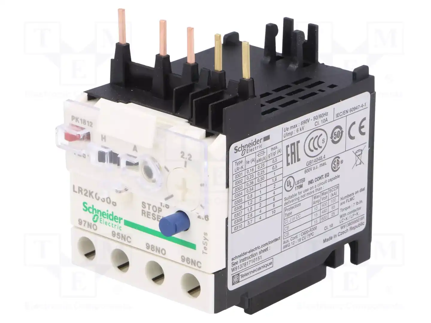 SCHNEIDER ELECTRIC LR2K0308 — Контакторы - дополнительное оборудование