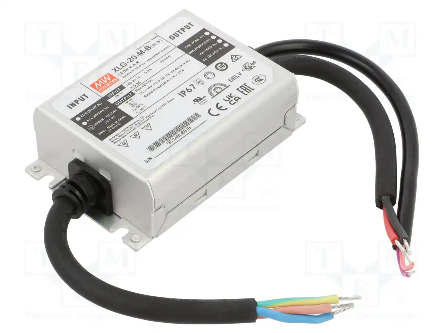 MEAN WELL XLG-20-M-B — Блоки питания для LED