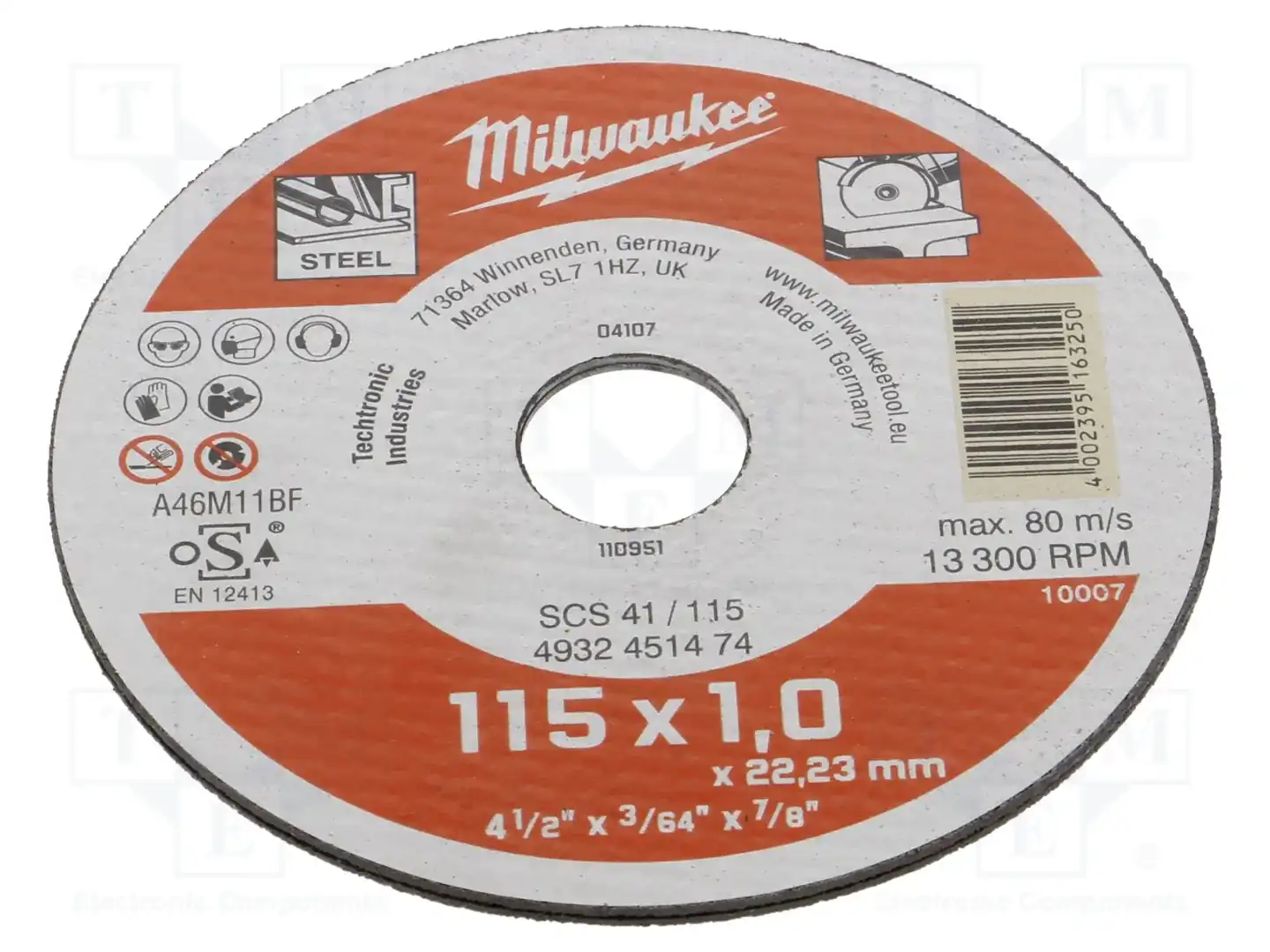 Milwaukee 4932451474 — Диски для резки и шлифовки