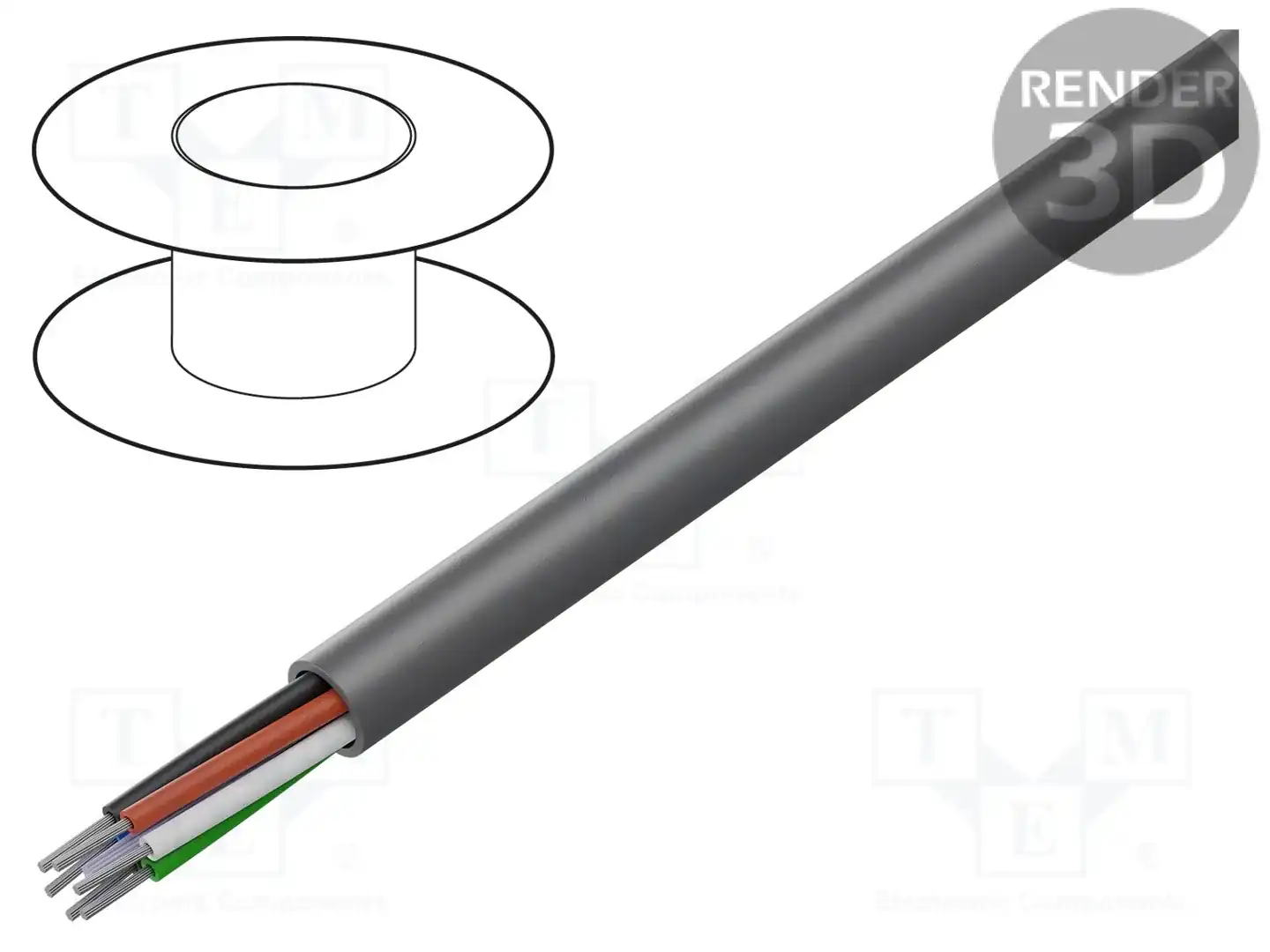 ALPHA WIRE 1898/6C SL001 — Провода многожильные неекранированные