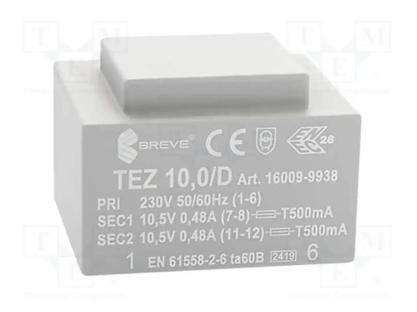 BREVE TUFVASSONS 16009-9938 — Трансформаторы PCB