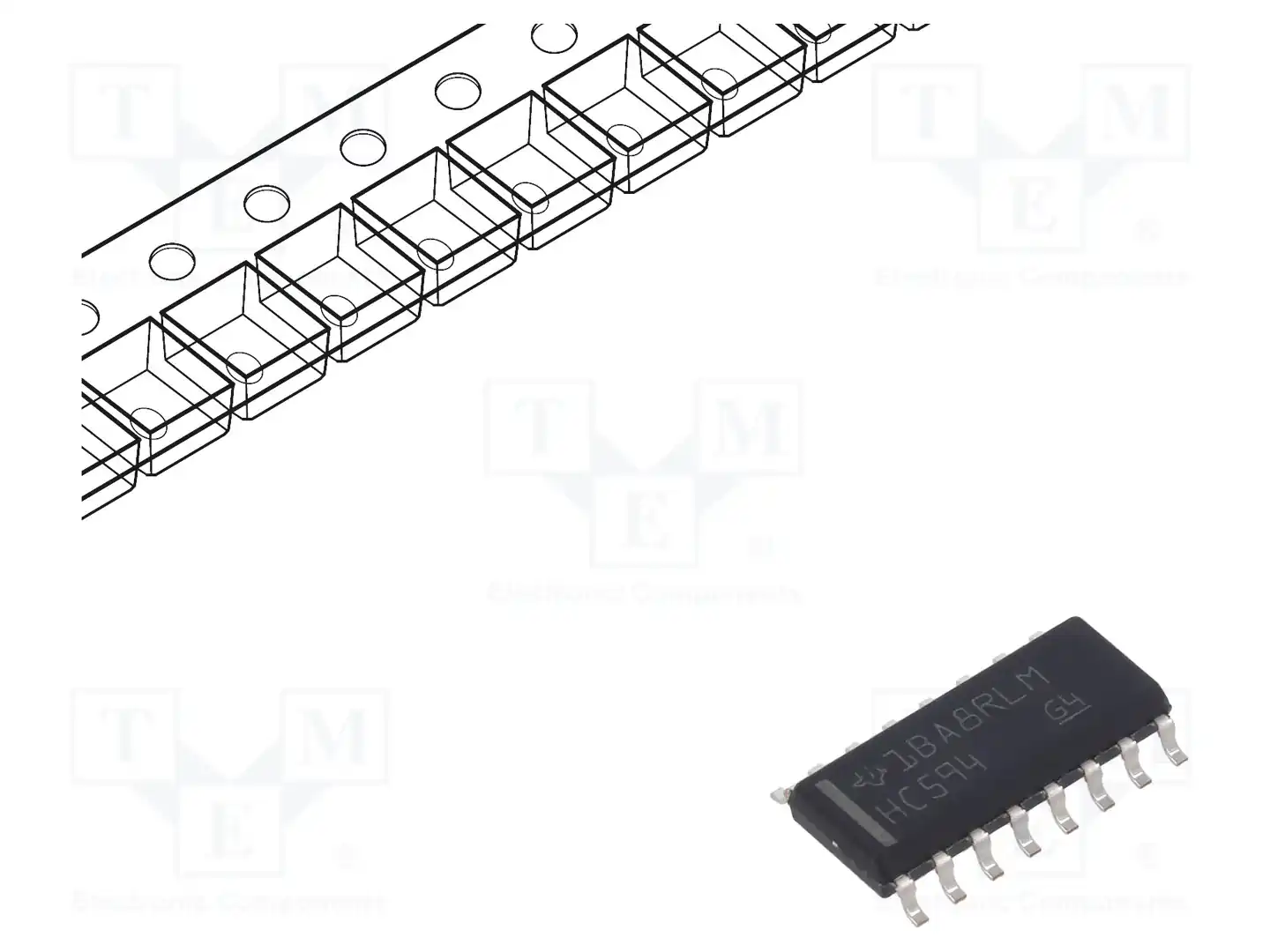 Texas Instruments SN74HC594DR — Сдвигающие регистры