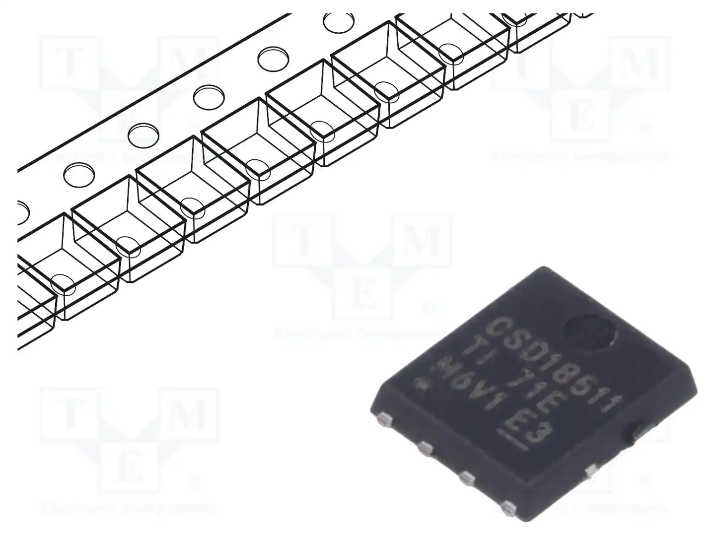 Texas Instruments CSD18511Q5AT — Транзисторы с каналом N SMD
