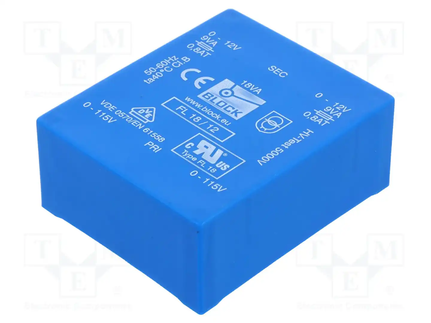 BLOCK FL 18/12 — Трансформаторы PCB