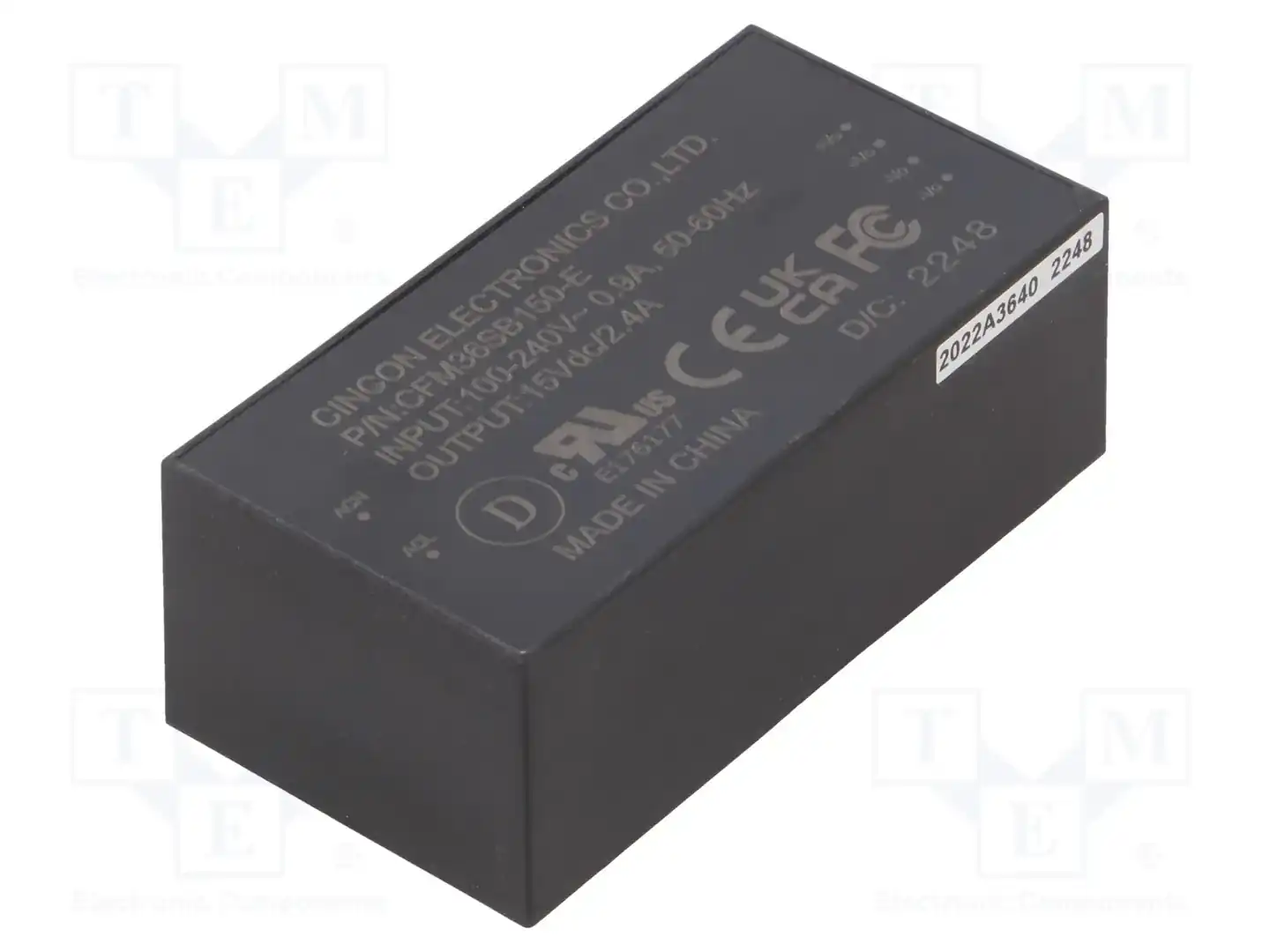 CINCON CFM36SB150-E — Преобразователи AC/DC для PCB