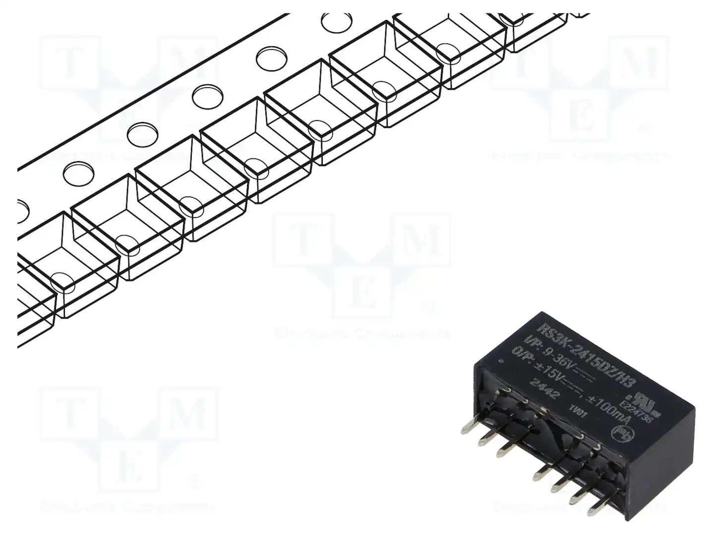 RECOM RS3K-2415DZ/H3 — Преобразователи DC/DC