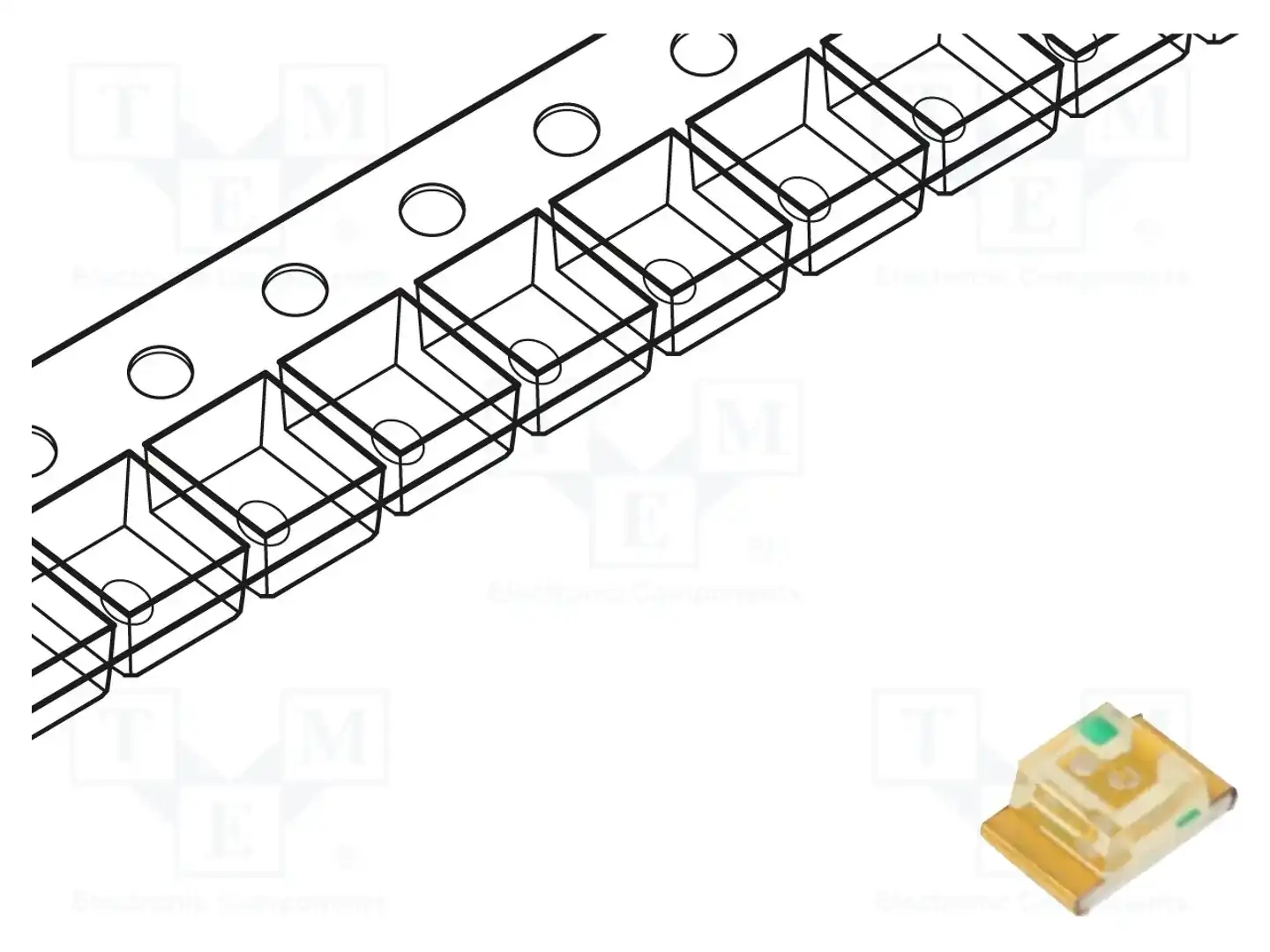 KINGBRIGHT ELECTRONIC KPT-2012ZGC — Светодиоды SMD цветные