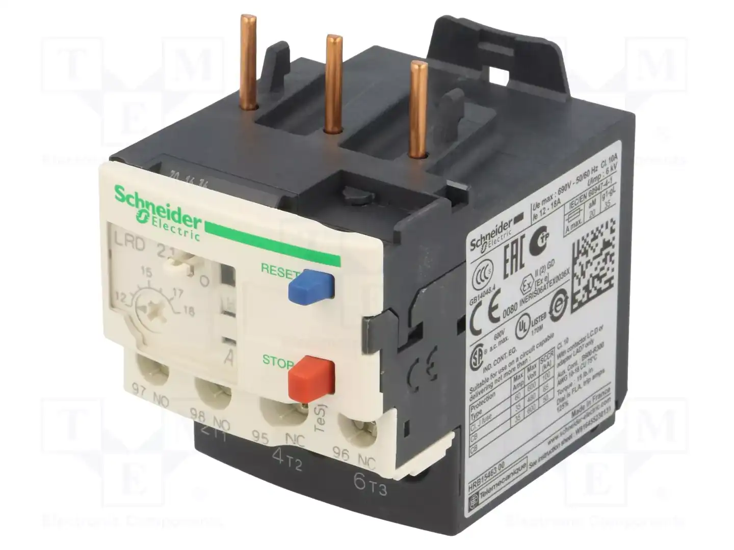 SCHNEIDER ELECTRIC LRD21 — Контакторы - дополнительное оборудование
