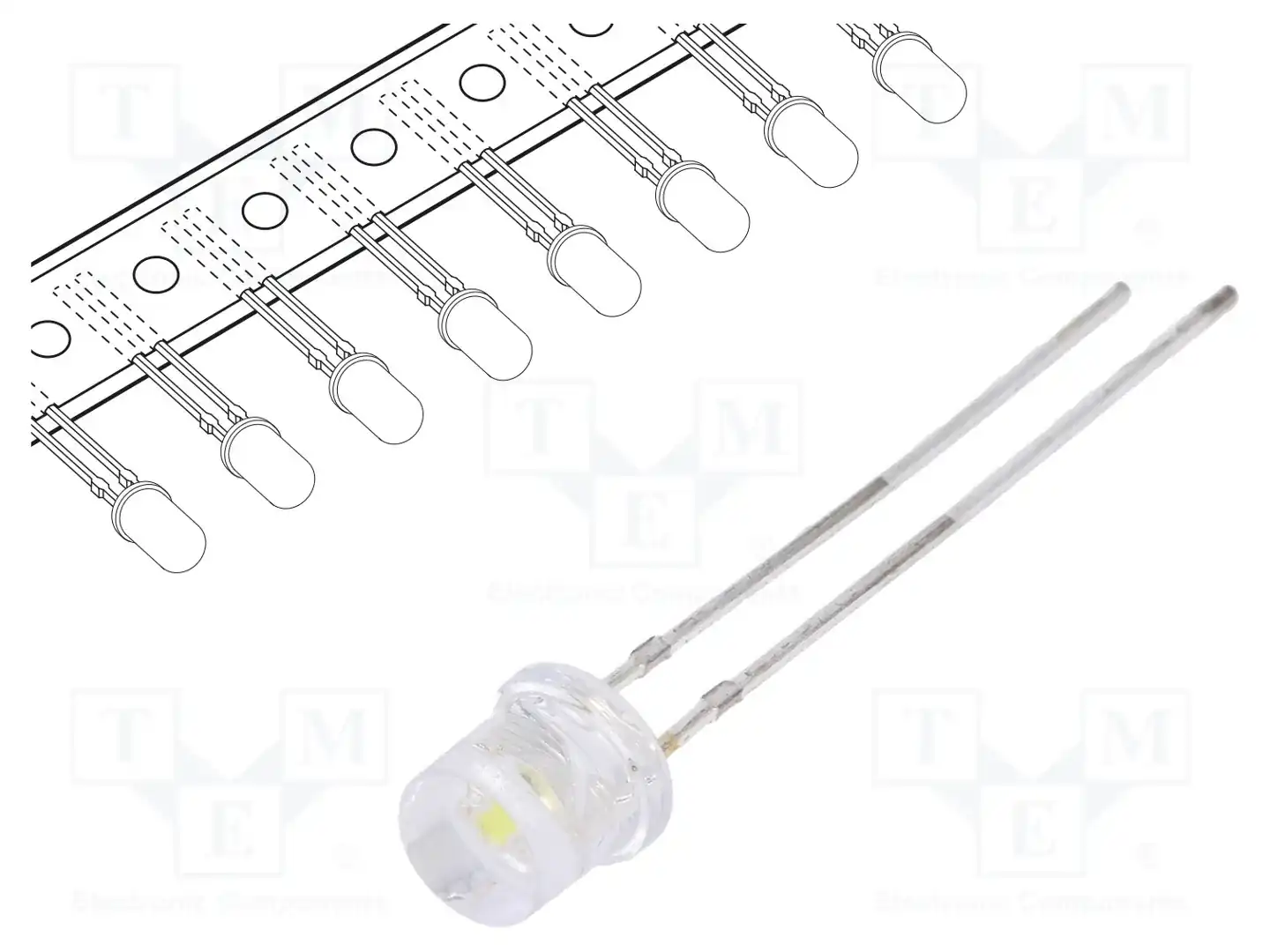 OPTOSUPPLY OSPW53E1A-T-MN — Круглые светодиоды THT