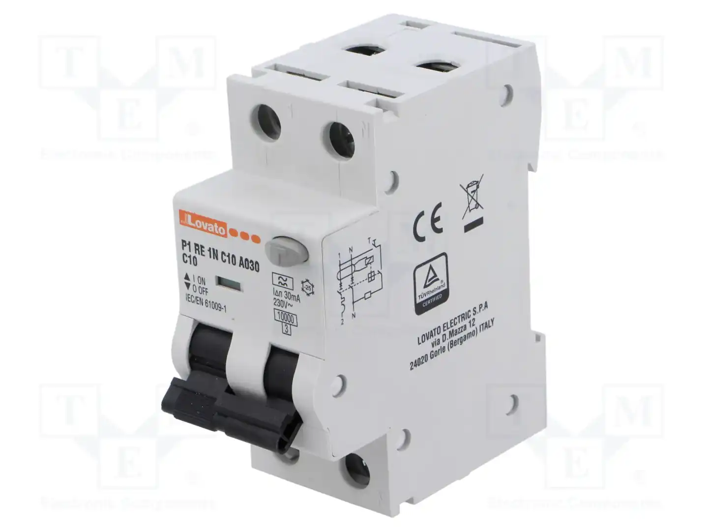 LOVATO ELECTRIC P1RE1NC10A030 — Дифференциальные выключатели