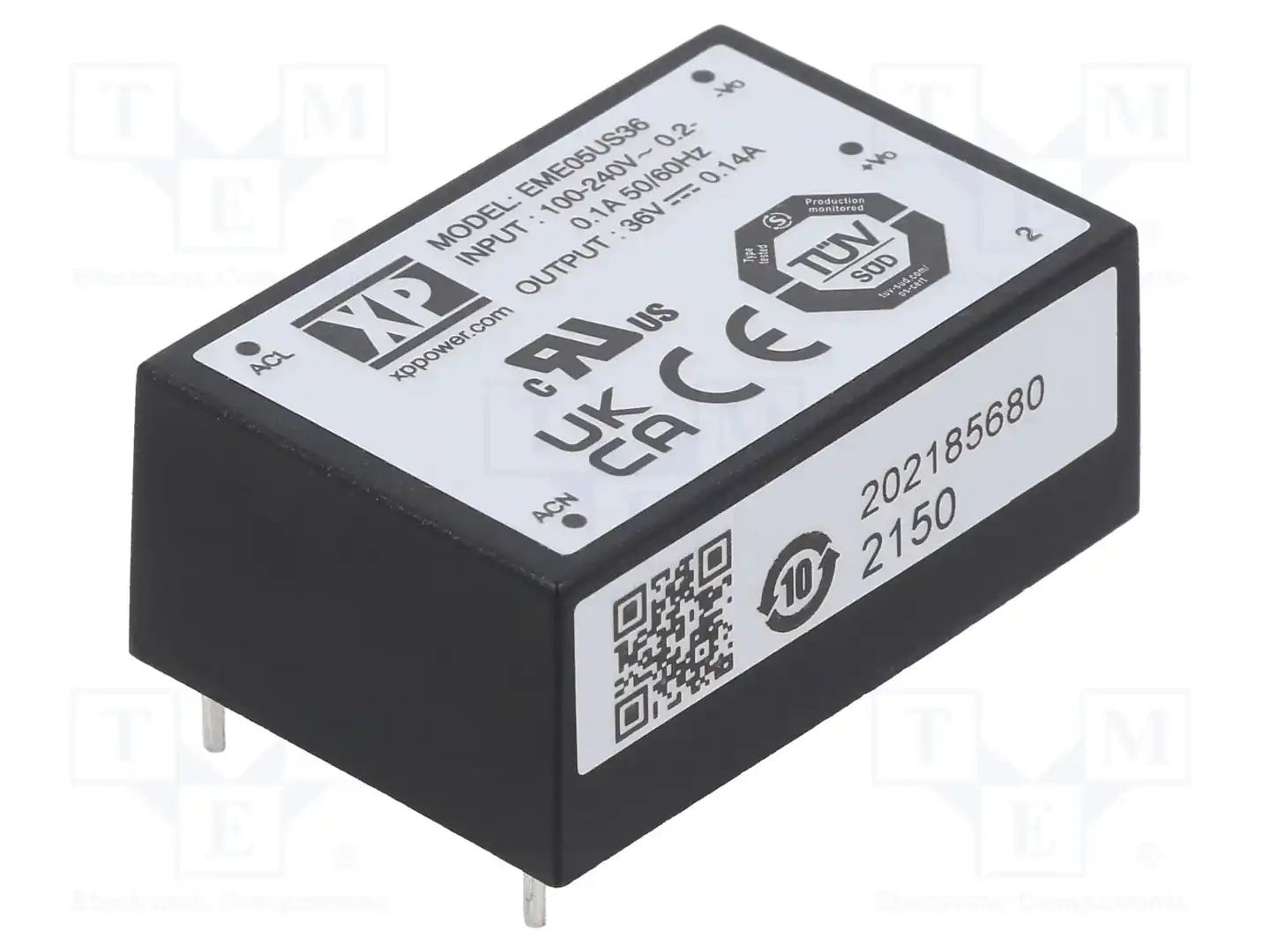 XP POWER EME05US36 — Преобразователи AC/DC для PCB