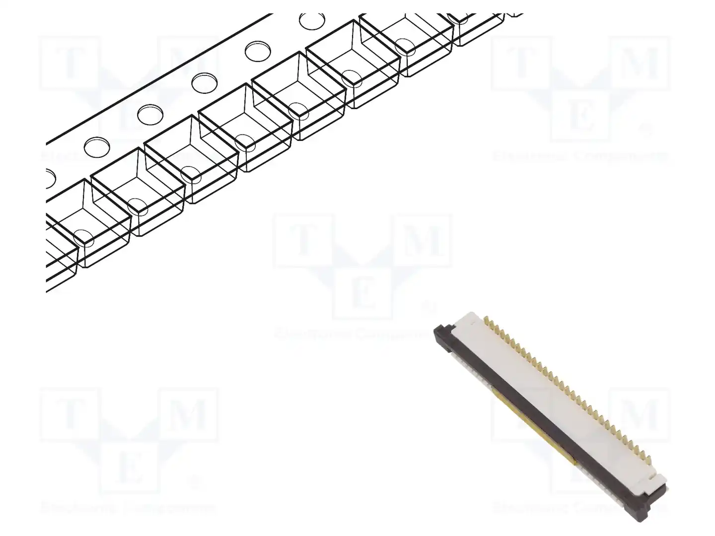 GCT FFC3A20-30-G — Разъeмы FFC/FPC растр 1,00мм