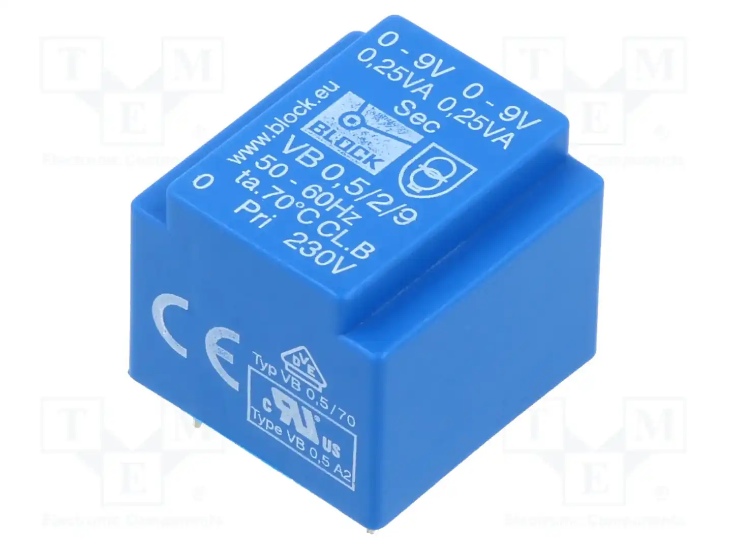 BLOCK VB 0,5/2/9 — Трансформаторы PCB