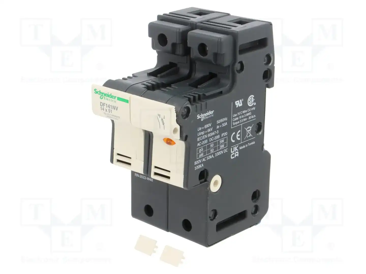 SCHNEIDER ELECTRIC DF141NV — Гнезда предохранительные на DIN-рейку