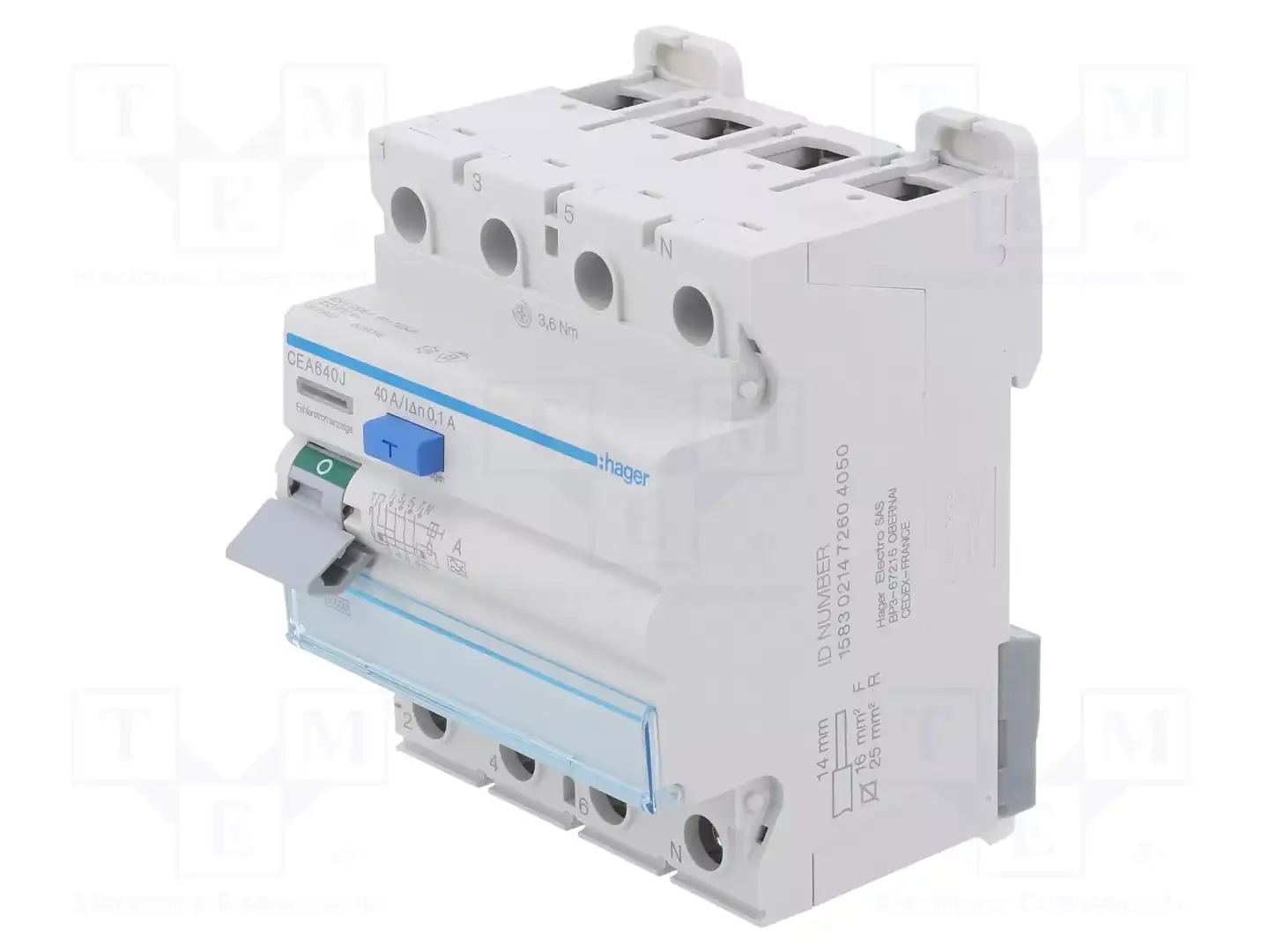 HAGER CEA640J — Дифференциальные выключатели