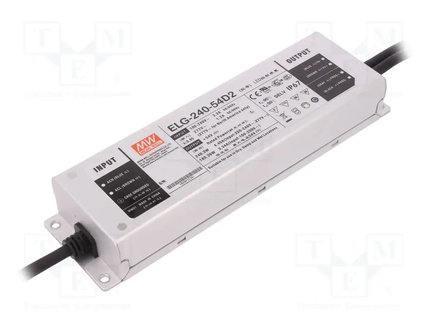 MEAN WELL ELG-240-54D2 — Блоки питания для LED