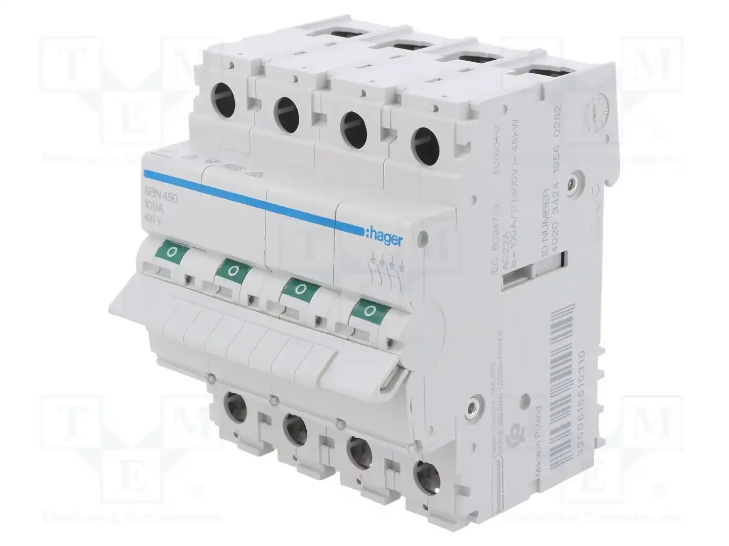 HAGER SBN490 — Разъединители